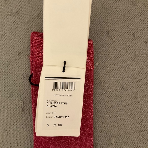 ISABEL MARANT SLAZIA SOCKS. CANDY PINK. ONE SIZE. - Picture 2 of 4